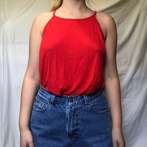 oversized plain red eddie bauer t shirt!!